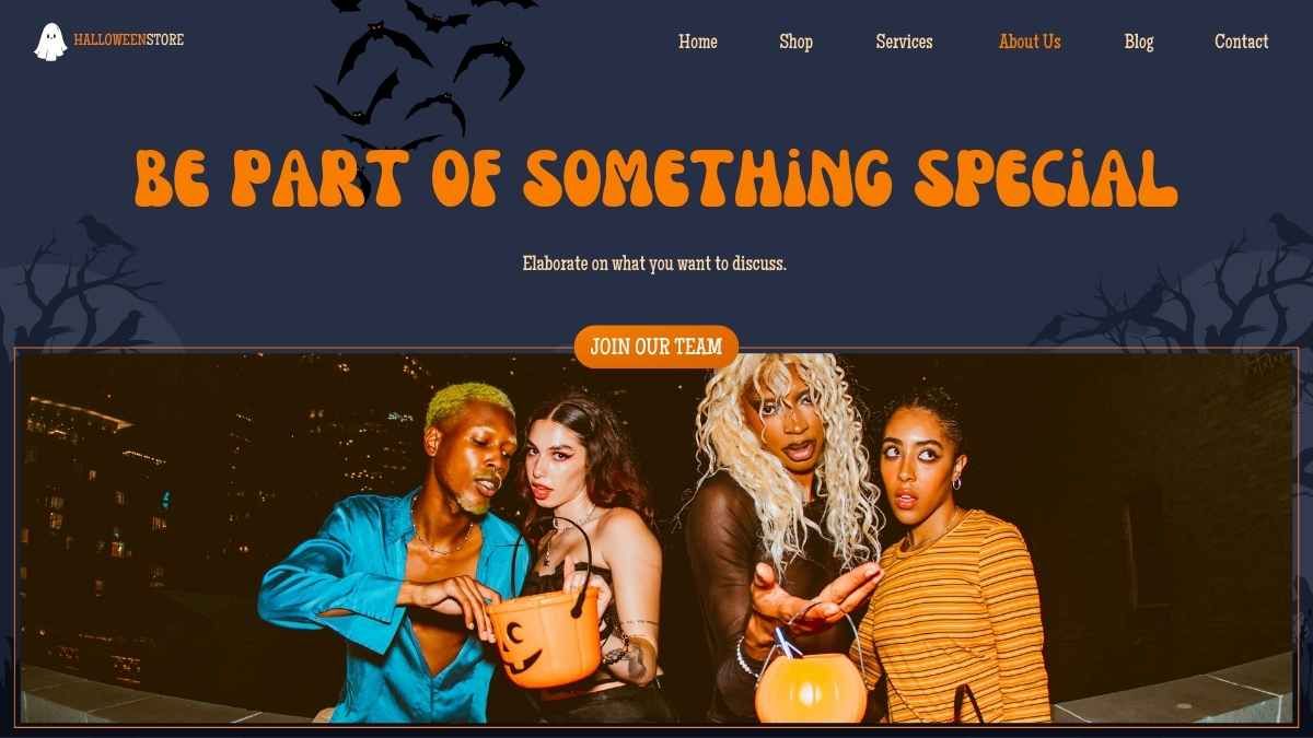 Halloween Online Store Website Design - slide 10