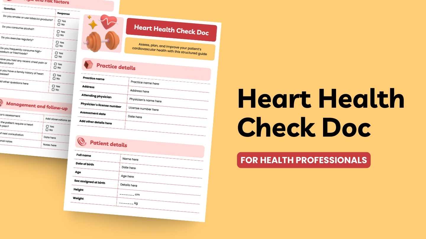 Heart Health Check Doc - slide 1