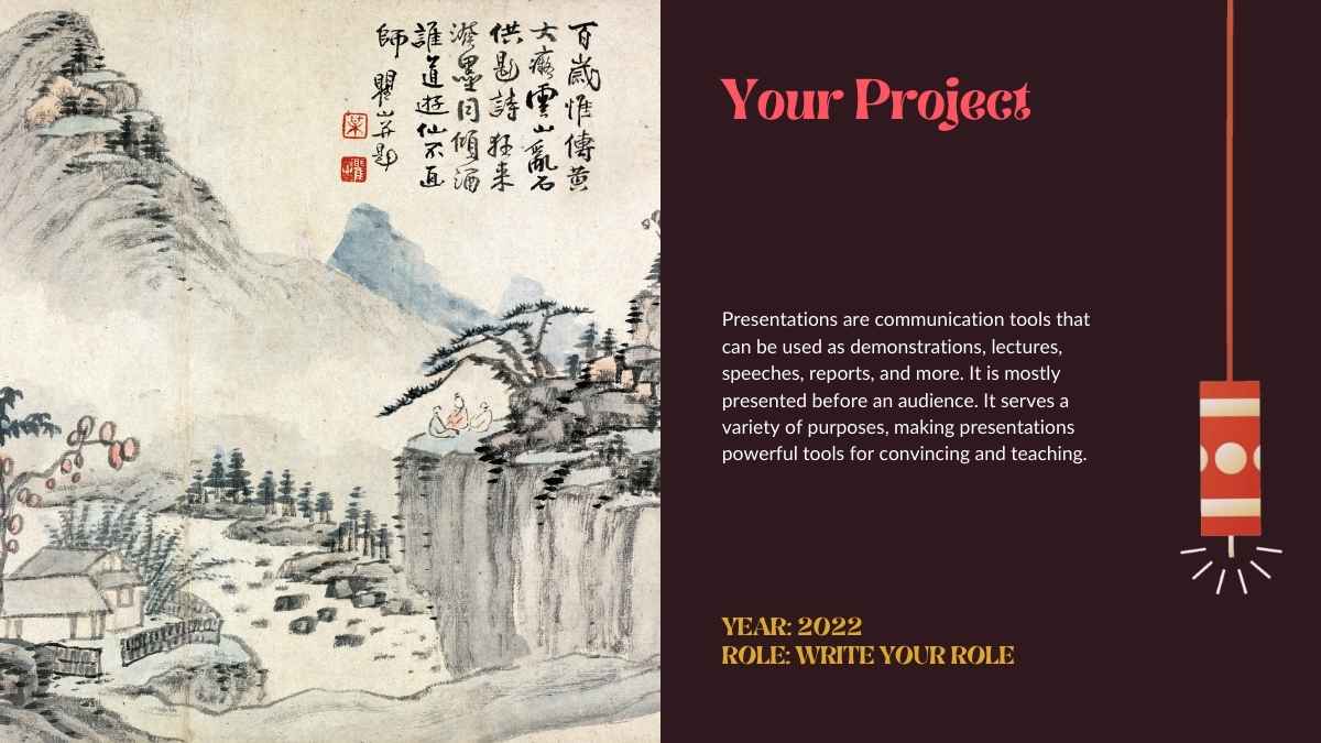 History Subject for Middle School Ancient History of China Brown and Red Animated Educational Slides - slide 14