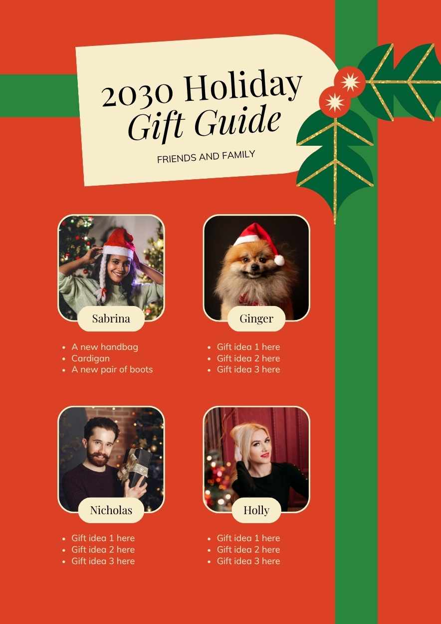 Holiday Gift Guide for Everyone on Your List Poster - slide 1