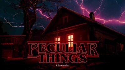 Private: Dark Red Strange Things TV Series Slides
