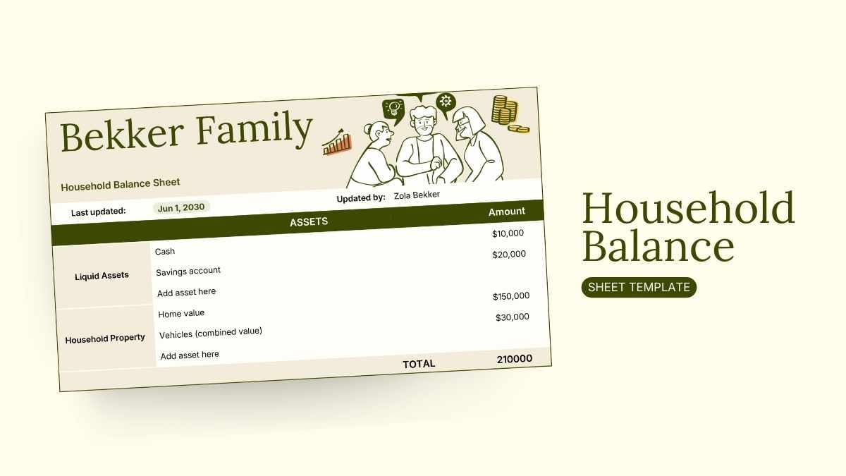 Household Balance Sheet - slide 1