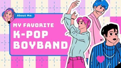 Slides Carnival Google Slides and PowerPoint Template Illustrated About Me: My Favorite K Pop Boyband 1