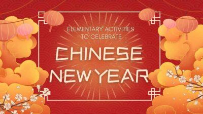 中国の新年を祝うイラスト入りのアクティビティ