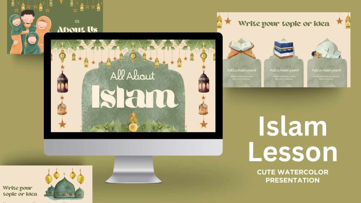 Illustrated All About Islam Slides - slide 1