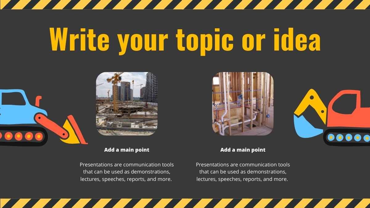 Illustrated Architecture & Construction Presentation - slide 4