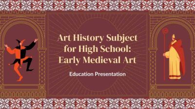 Slides Carnival Google Slides and PowerPoint Template Illustrated Art History Subject: Early Medieval Art 1