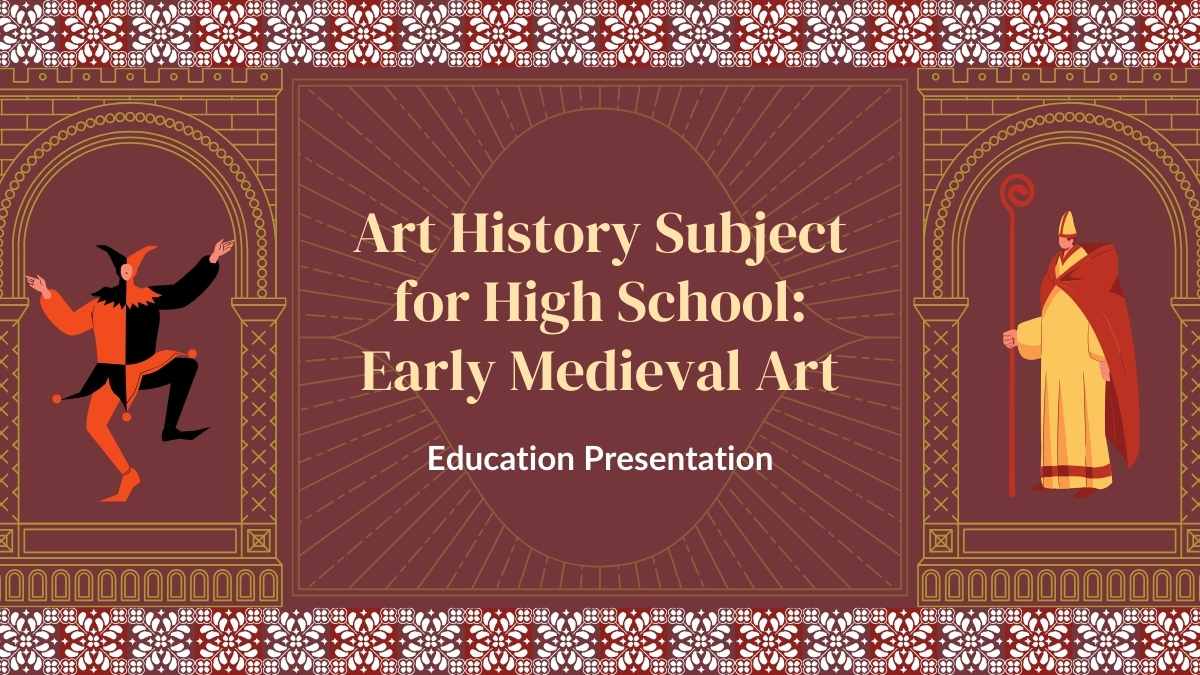 Illustrated Art History Subject: Early Medieval Art Slides - slide 1