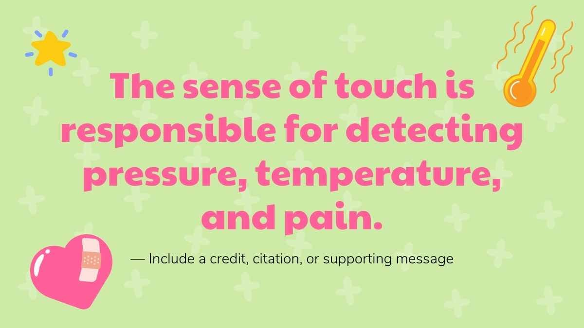 Illustrated Biology Five Senses Slides - slide 10
