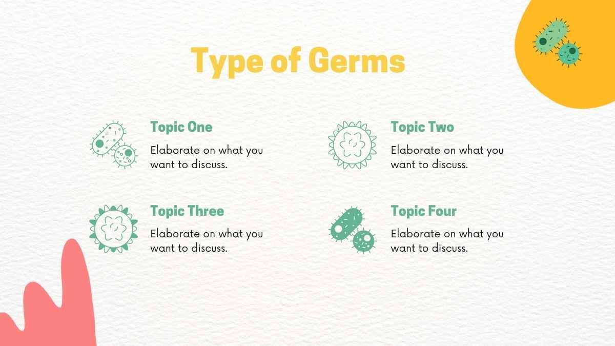 Apresentação de Biologia Ilustrada sobre Germes e Doenças - slide 6