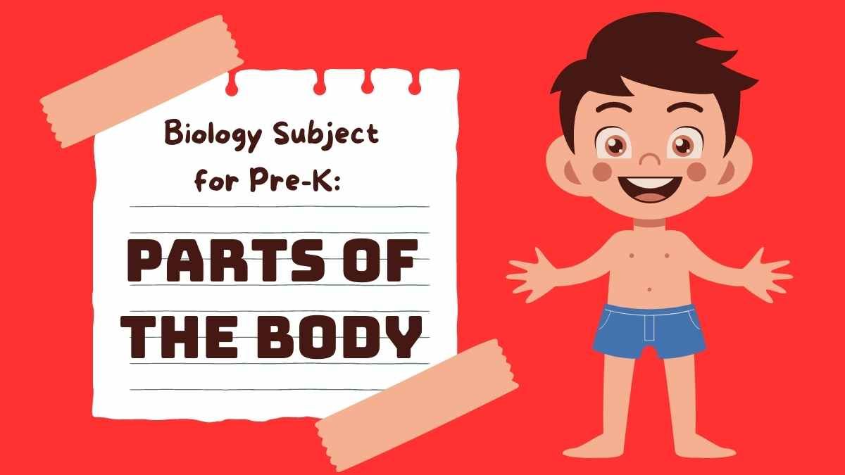 Assunto ilustrado de biologia Partes do corpo - slide 0