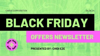 Slides Carnival Google Slides and PowerPoint Template Illustrated Black Friday Offers Newsletter 2
