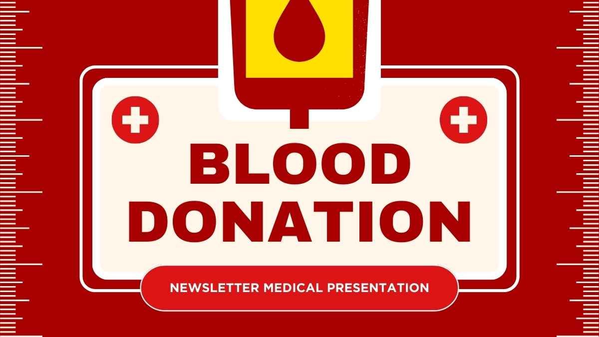 Boletim informativo ilustrado sobre doação de sangue - slide 0