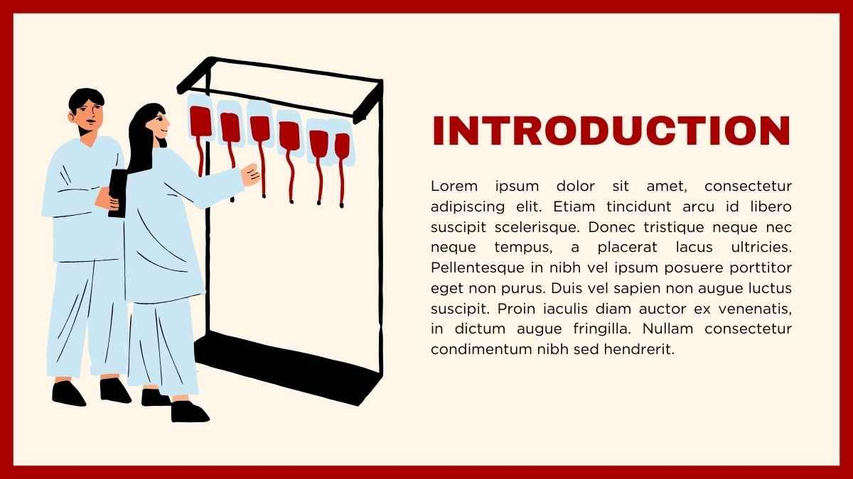 그림으로 표현된 혈액 기부 뉴스레터 - slide 3