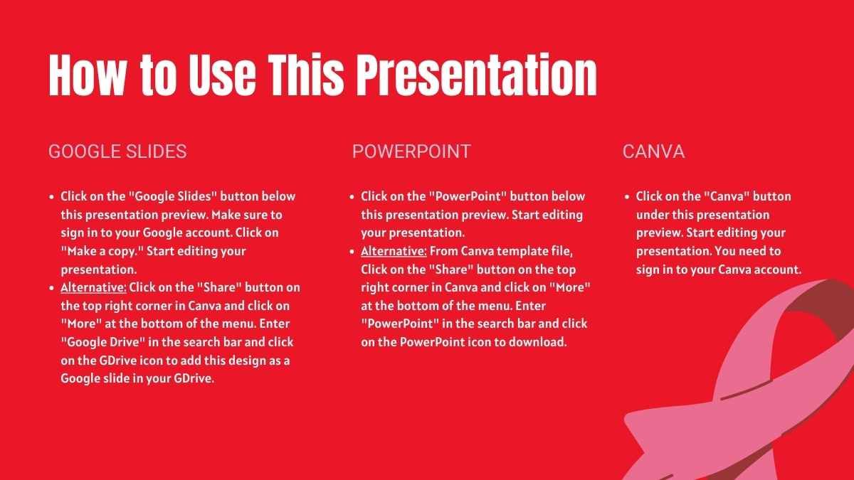 Illustrated Breast Cancer Prevention Campaign - slide 1