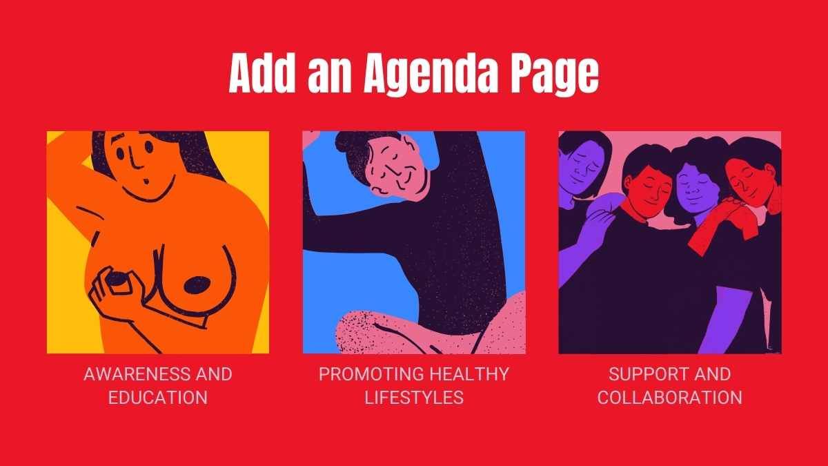 Illustrated Breast Cancer Prevention Campaign - slide 2