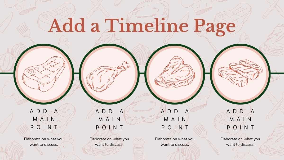 Slide Rencana Bisnis Toko Daging dengan Ilustrasi - slide 10