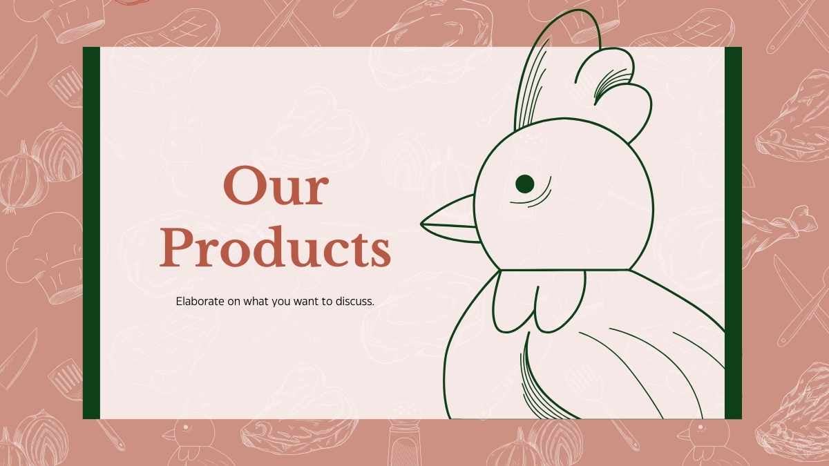 Slide Rencana Bisnis Toko Daging dengan Ilustrasi - slide 7