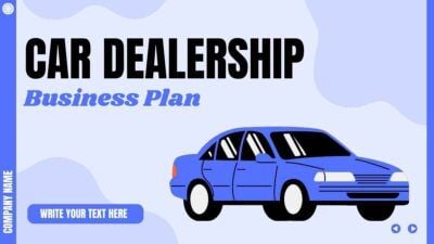 Illustrated Car Dealership Business Plan