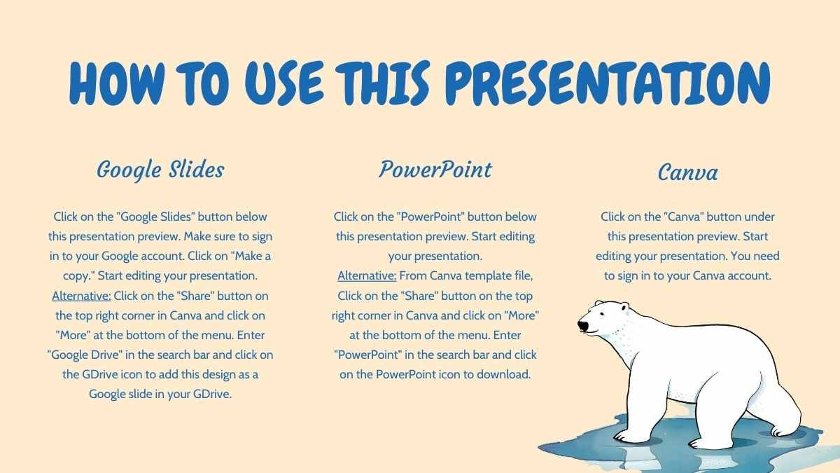 Plantillas gratuitas de diapositivas de osos para una presentación atractiva - diapositiva 1