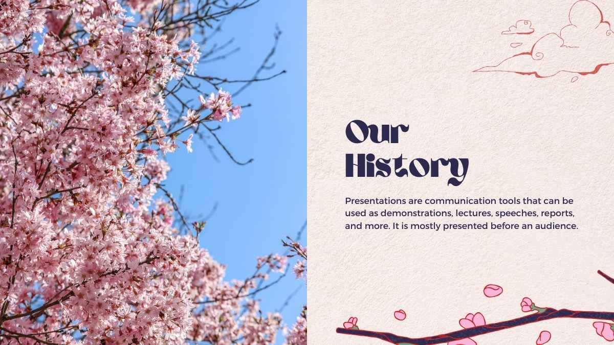 イラスト入りの桜の季節 - slide 12