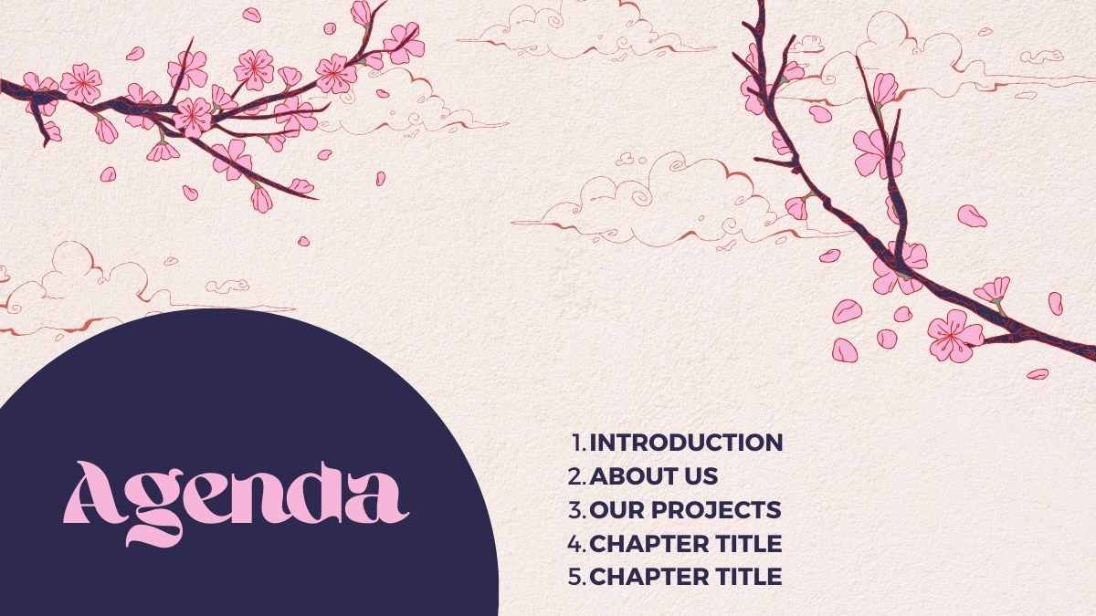 イラスト入りの桜の季節 - slide 2