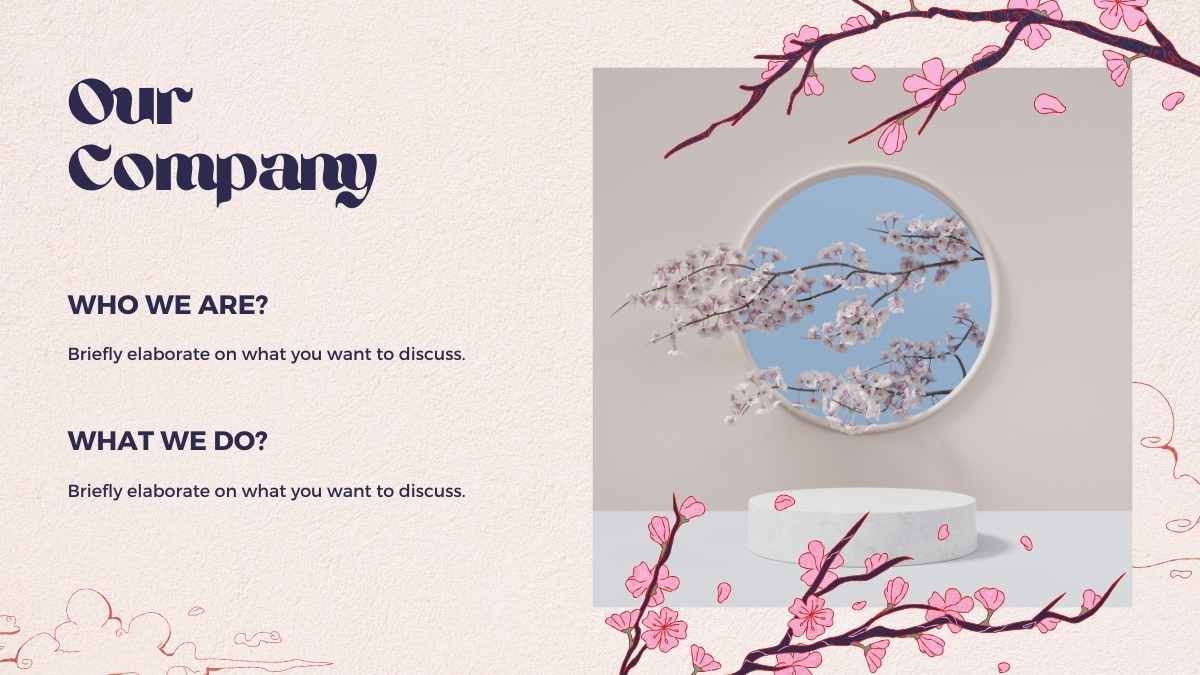 イラスト入りの桜の季節 - slide 5
