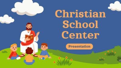 Slides Carnival Google Slides and PowerPoint Template Illustrated Christian School Center 1