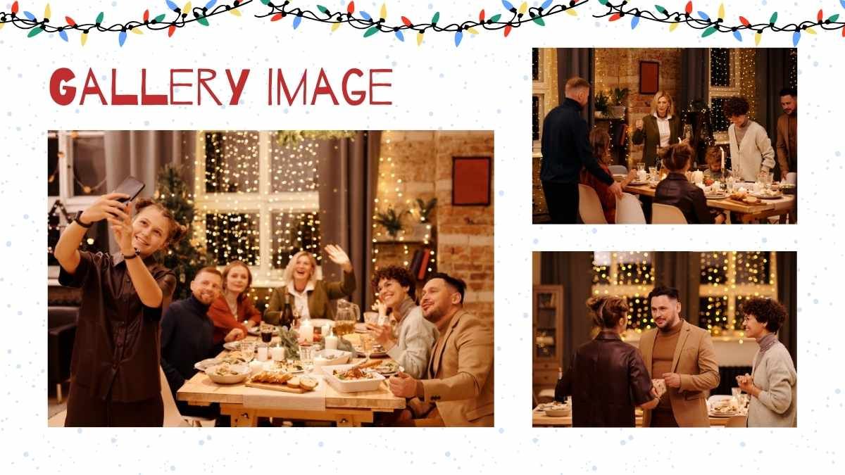 일러스트 크리스마스 가족의 밤 - slide 9