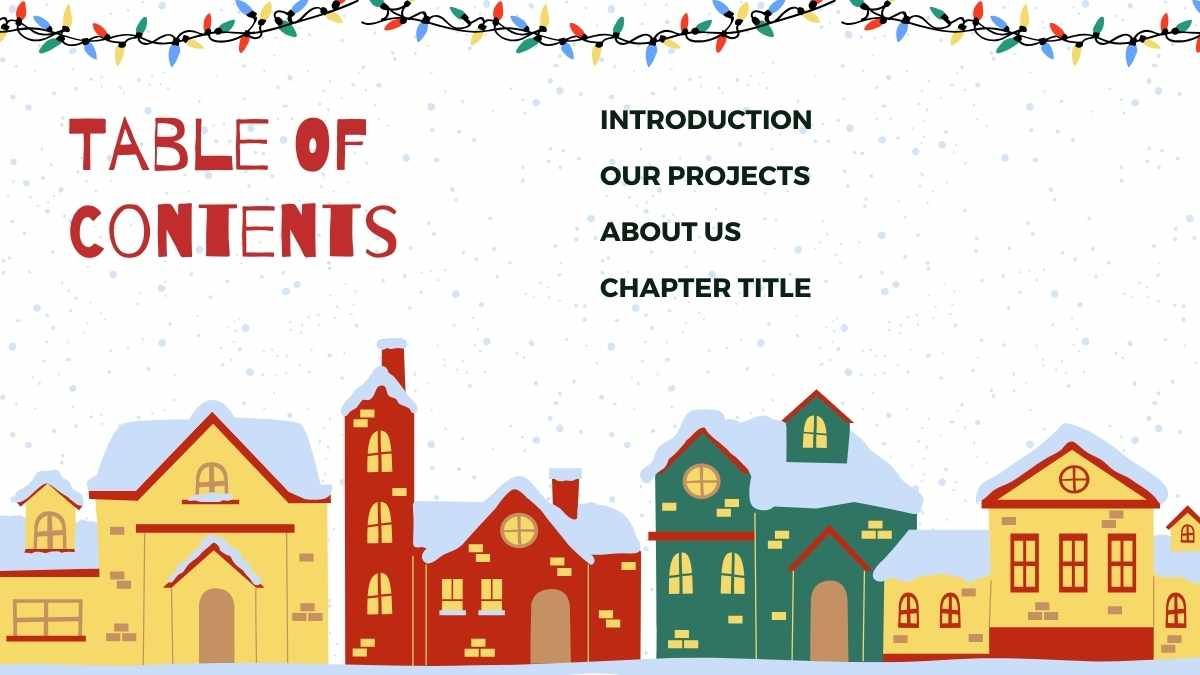 Illustrated Christmas Family Night Presentation - slide 2