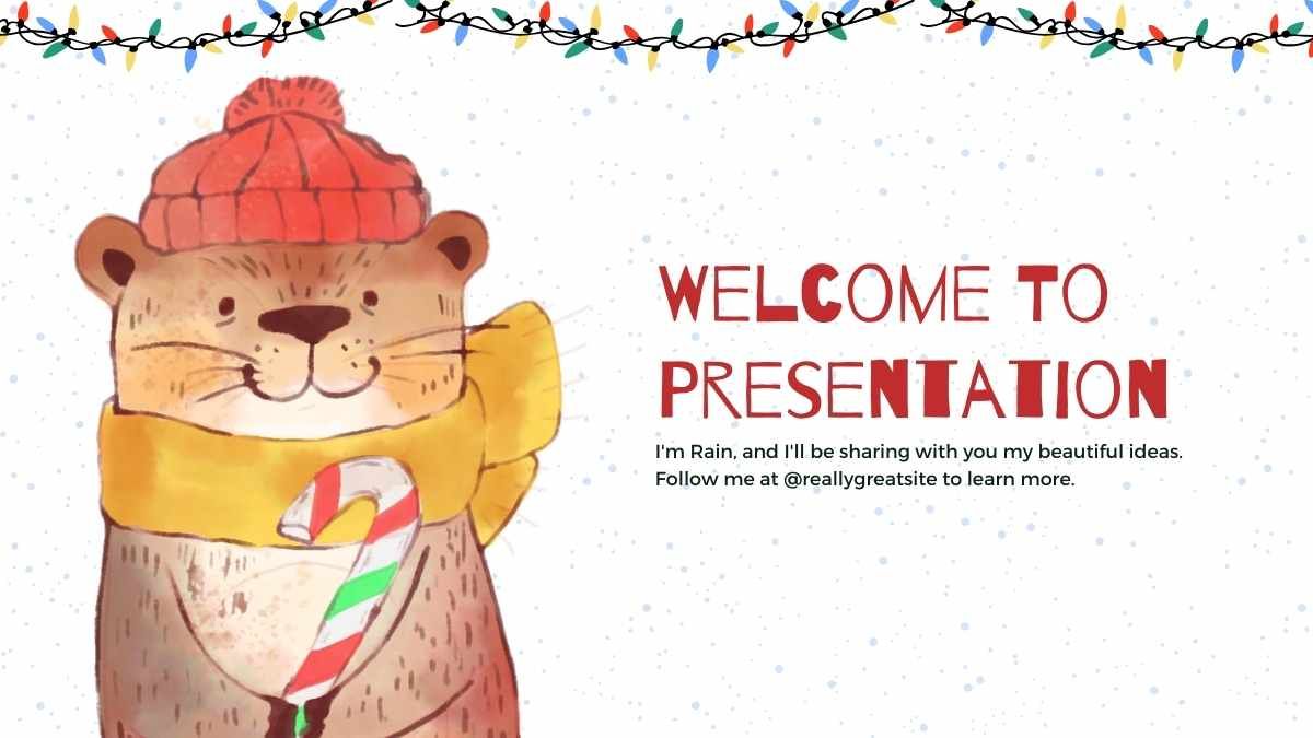 Illustrated Christmas Family Night Presentation - slide 4