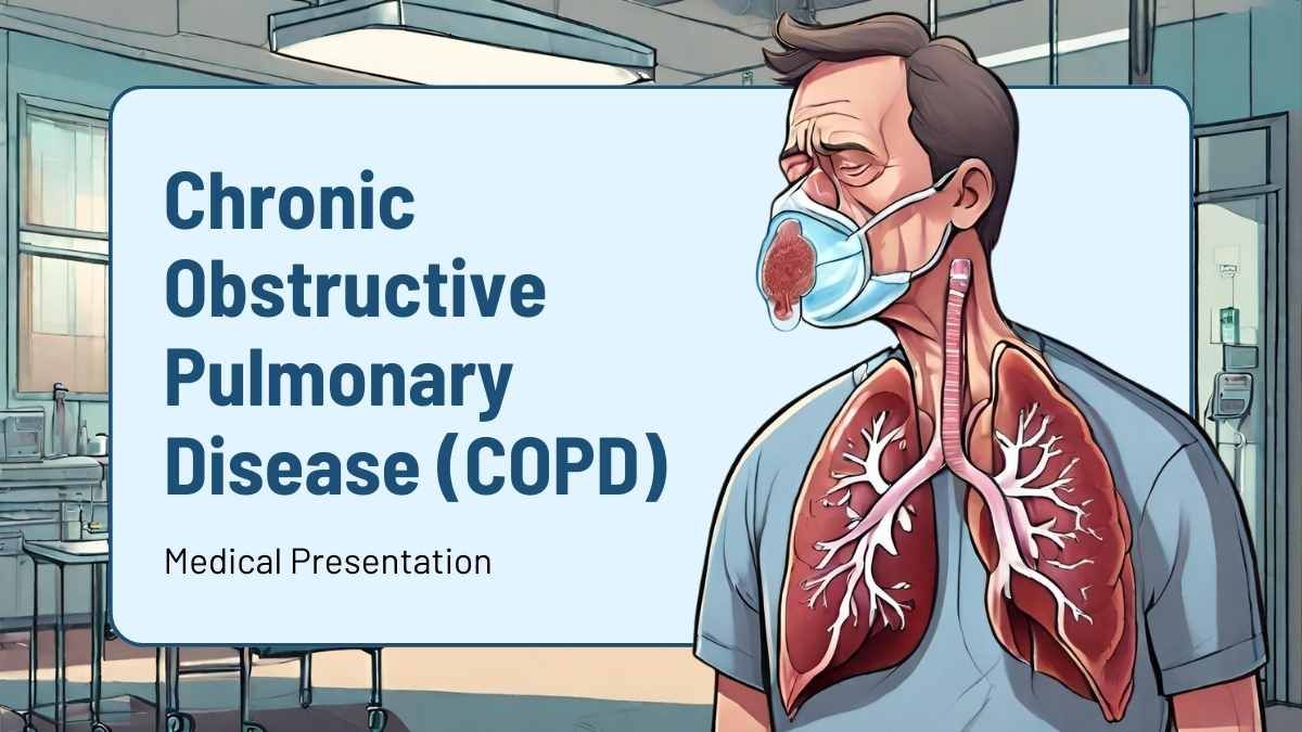 慢性閉塞性肺疾患（COPD）のイラスト - slide 0