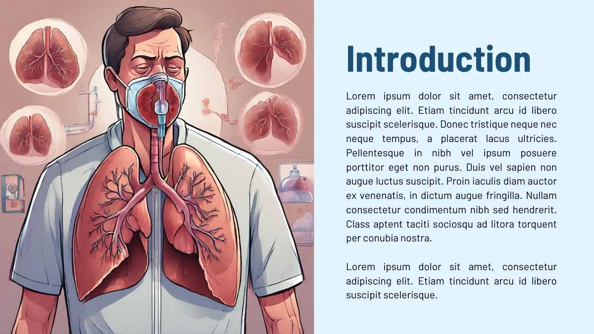 Illustrated Chronic Obstructive Pulmonary Disease (COPD) Slides - slide 4