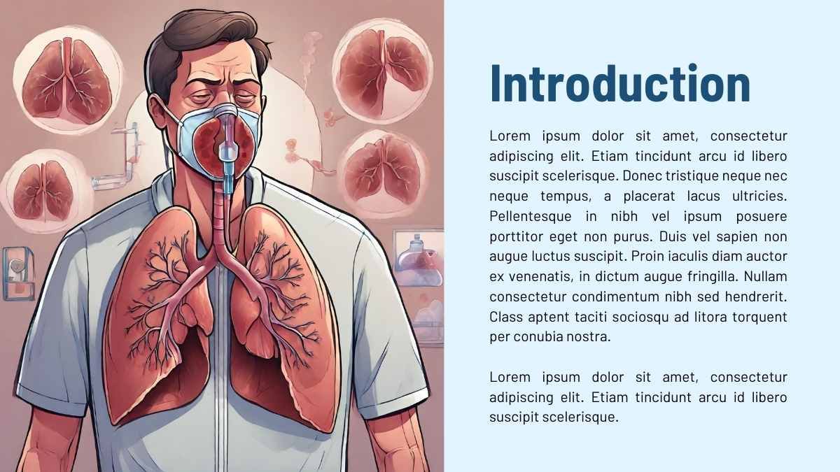 慢性閉塞性肺疾患（COPD）のイラスト - slide 3