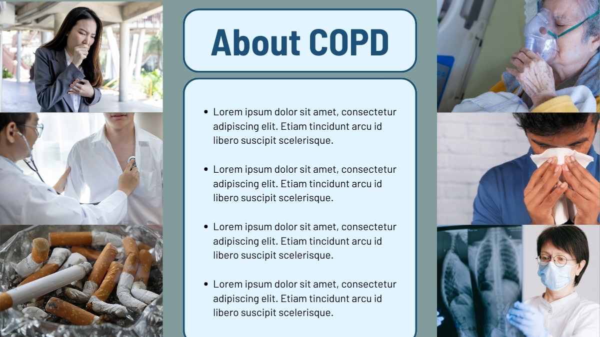 Illustrated Chronic Obstructive Pulmonary Disease (COPD) Slides - slide 7