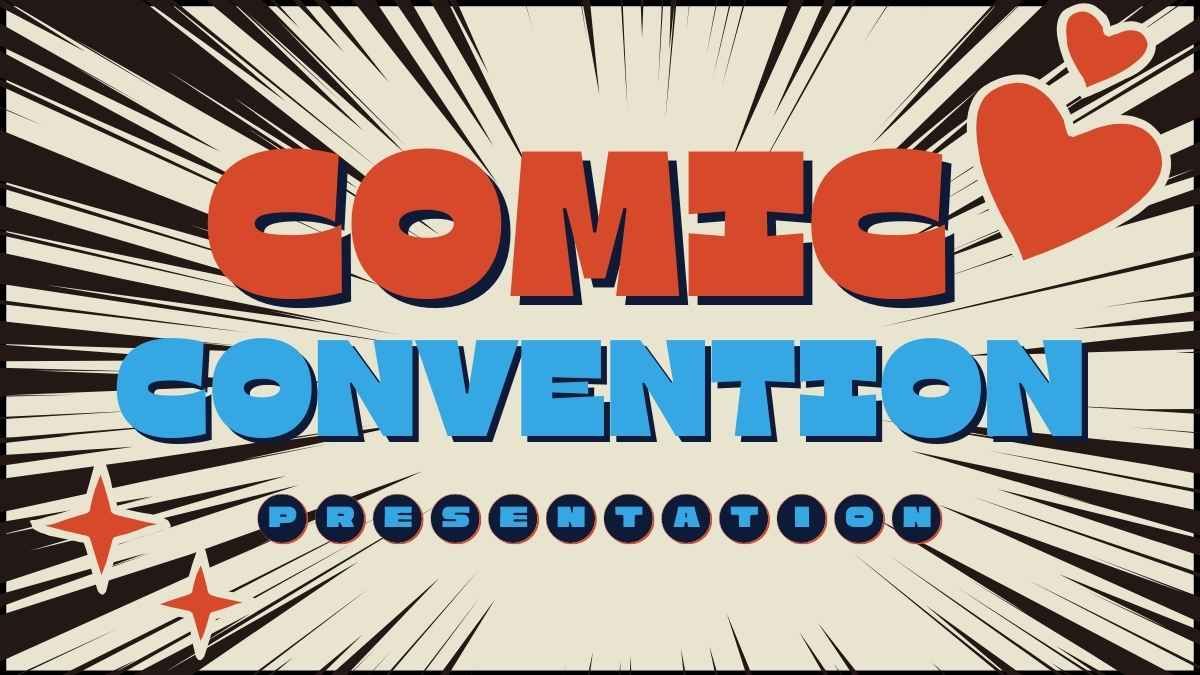 Convención de cómics ilustrada - diapositiva 0