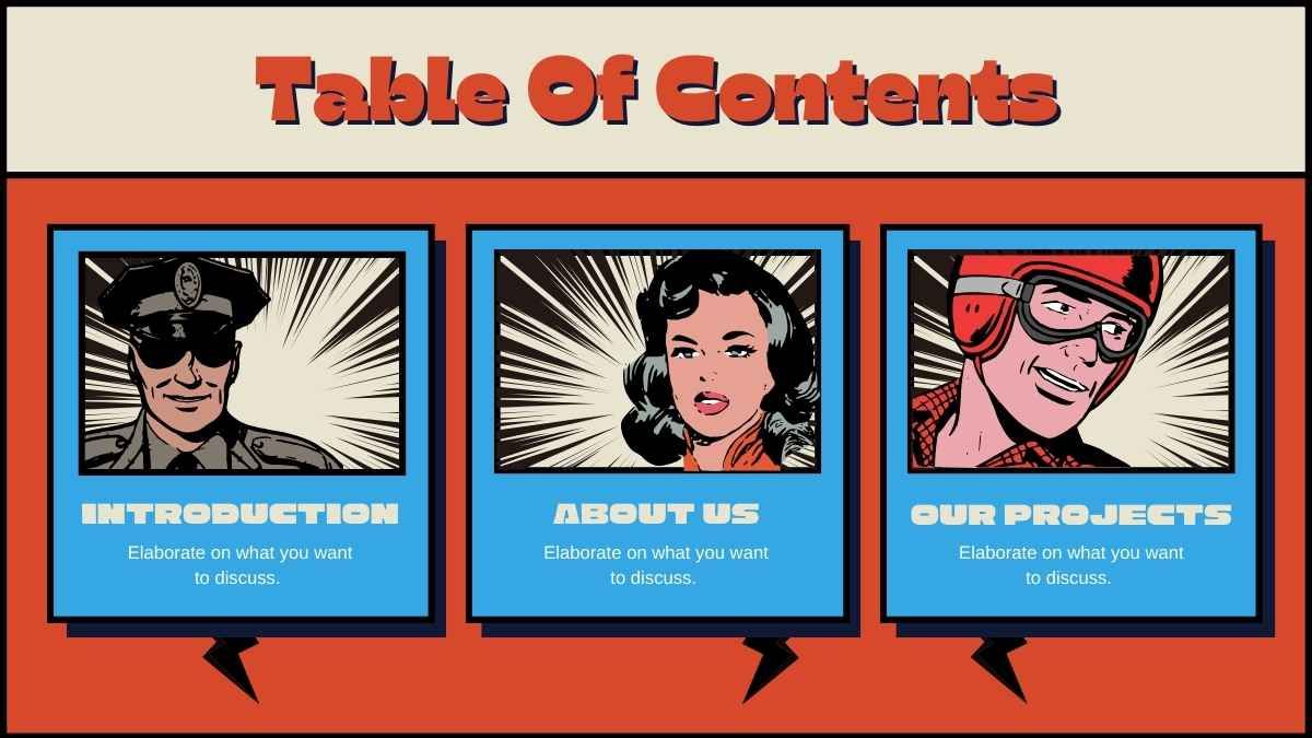 Convención de cómics ilustrada - diapositiva 2