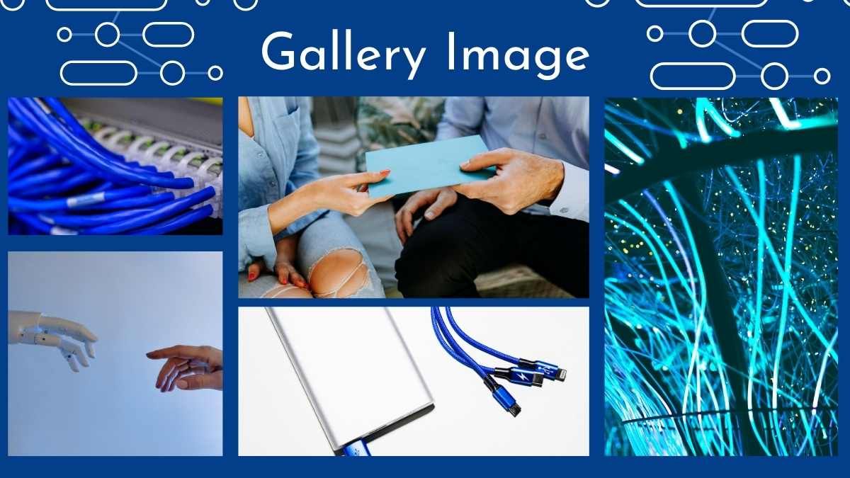 Illustrated Blue Connections Presentation - slide 9