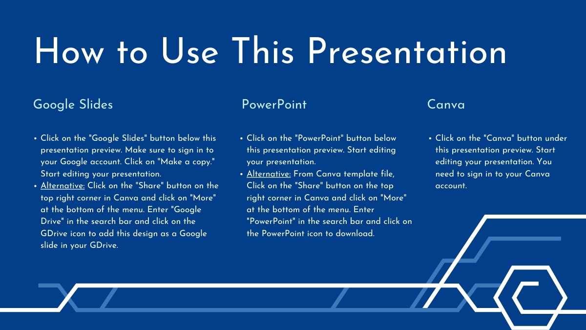 Illustrated Blue Connections Presentation - slide 1