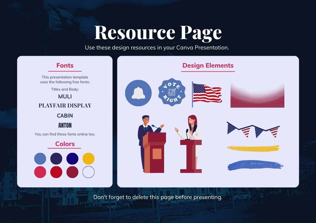 Illustrated Countdown to Presidential Election Poster - slide 2