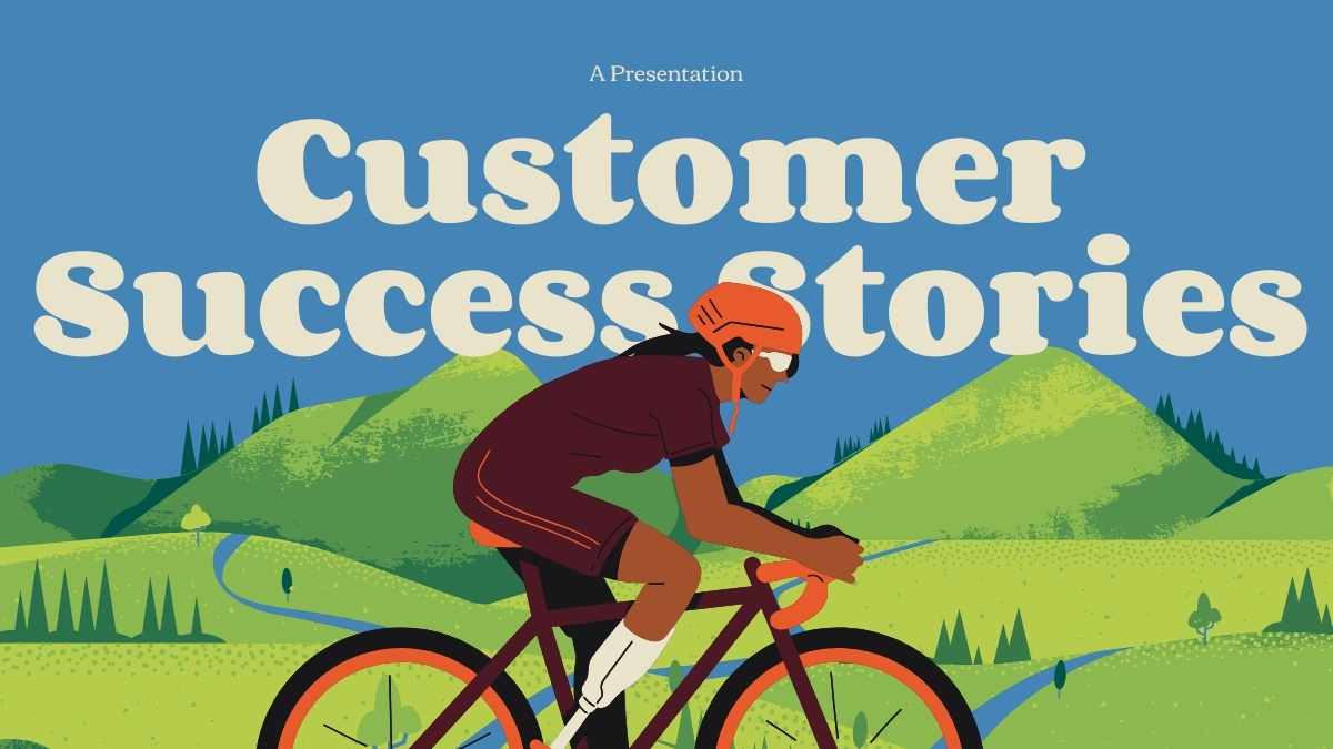 Illustrated Customer Success Story Slides - slide 1