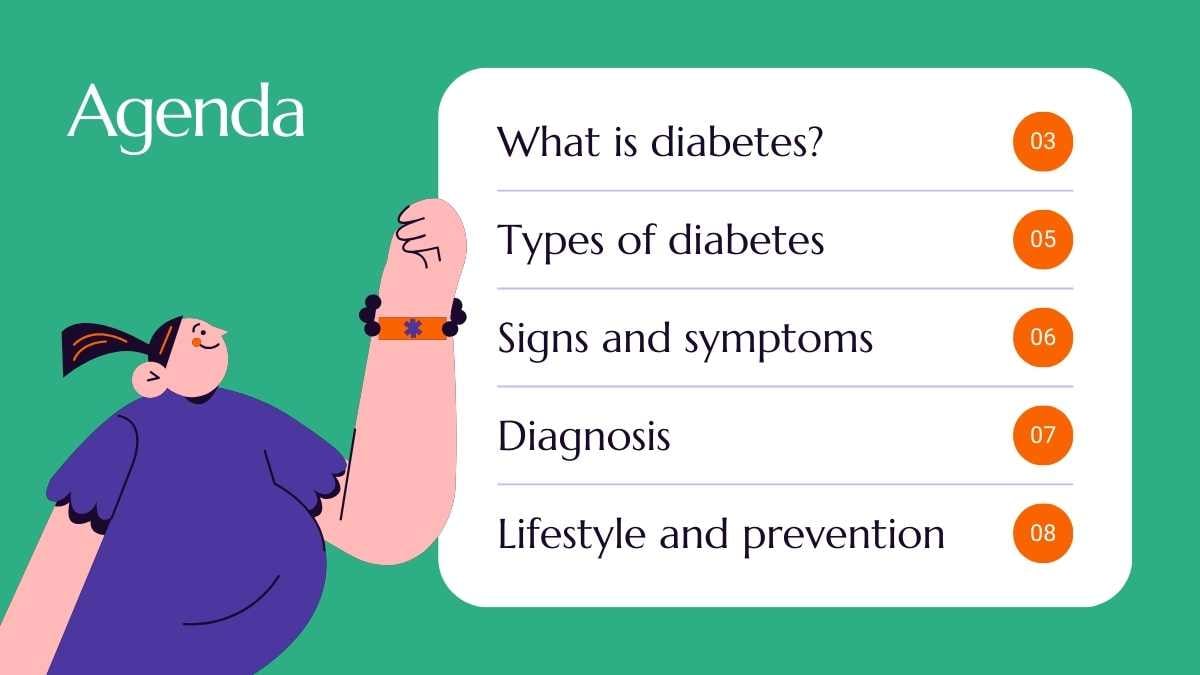 Illustrated Diabetes Mellitus Slides - slide 2