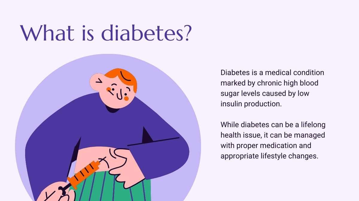 Illustrated Diabetes Mellitus Slides - slide 3