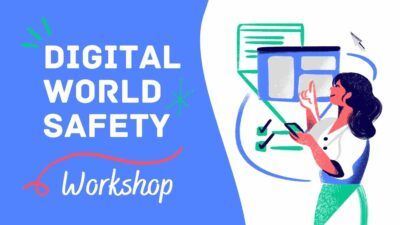 Slides Carnival Google Slides and PowerPoint Template Illustrated Digital World Safety Workshop 1
