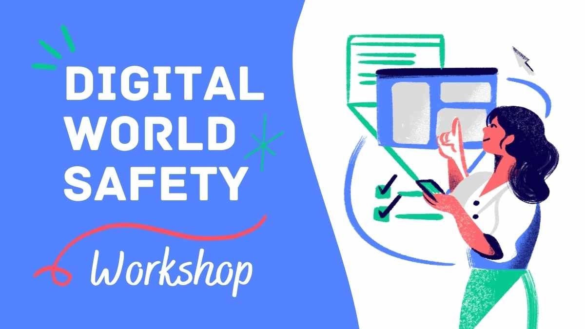 Illustrated Digital World Safety Workshop - slide 0