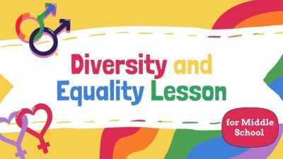 中学校向けの多様性と平等の授業のイラスト