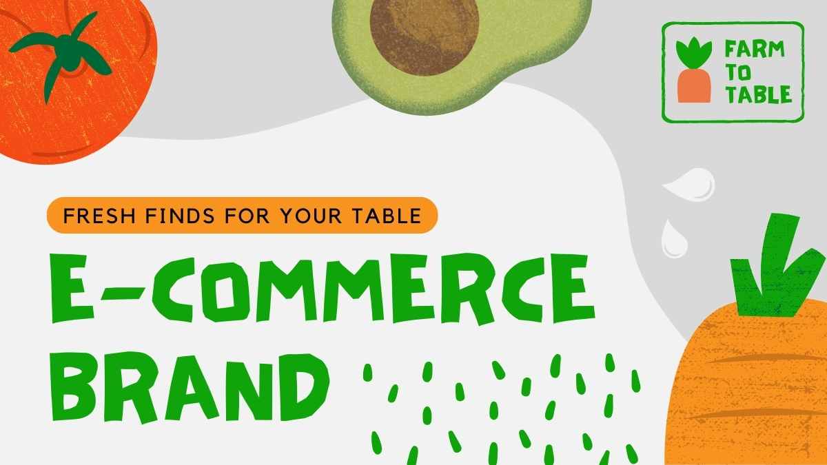 Illustrated E-commerce Brand Slides - slide 1