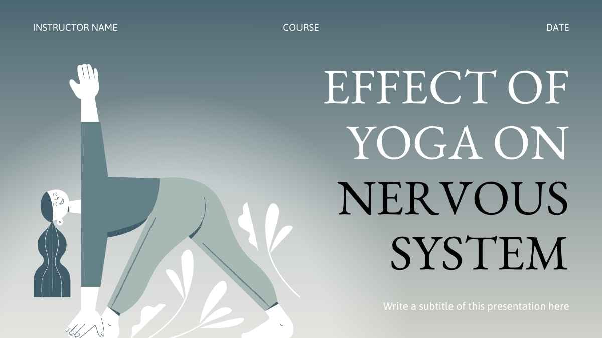 Illustrated Effect of Yoga On Nervous System Slides - slide 2