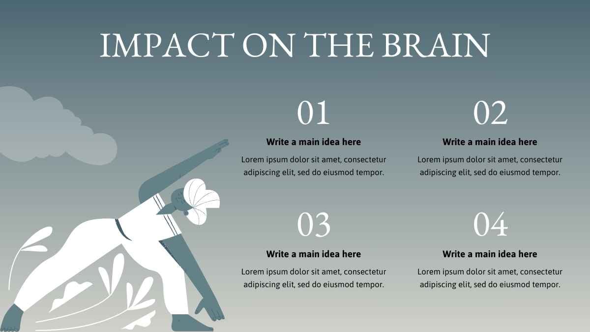 Illustrated Effect of Yoga On Nervous System Slides - slide 6