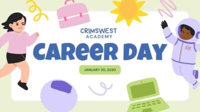 Illustrated Elementary School Career Day Slides 1